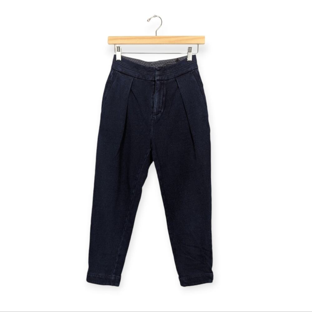 AG Adriano Goldschmied Blue Cotton Denim Joggers Size 24